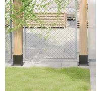 vidaXL Bases de poteau carrées 4 pcs anthracite 121x121 mm