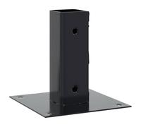 vidaXL Bases de poteau carrées 4 pièces anthracite 51 x 51 mm