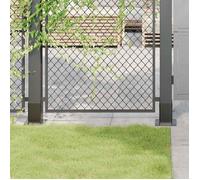 vidaXL Bases de poteau carrées 4 pièces anthracite 91x91 mm – base de clôture en béton