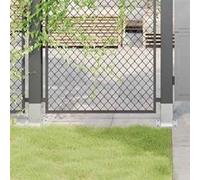 vidaXL Bases de poteau carrées 4 pcs 91x91 mm acier galvanisé argent