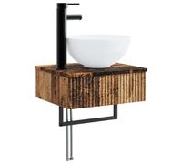 vidaXL Basin de lavage mural Bois ancien 40 x 35 x 39 cm