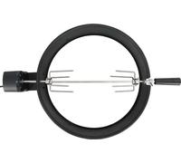 vidaXL BBQ Rotisserie Ring Set 47 cm noir