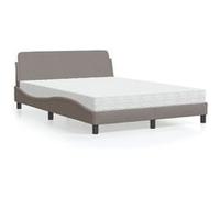 Bed met matras stof taupe 140x200 cm3208408