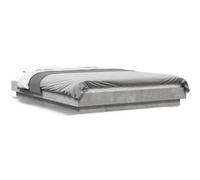 vidaXL Bedframe bewerkt hout betongrijs 120x200 cm3281199 Gris G