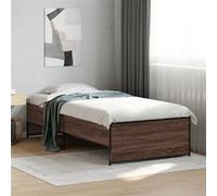 vidaXL Cadre de lit sans matelas chêne marron 75x190 cm