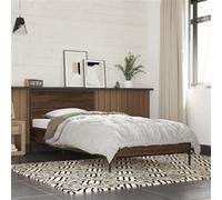 vidaXL Cadre de lit sans matelas chêne marron 75x190 cm
