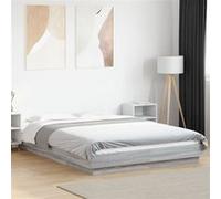 vidaXL Cadre de lit Sonoma gris sans matelas 140x200 cm