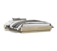 vidaXL Cadre de lit sans matelas chêne sonoma 120x190 cm