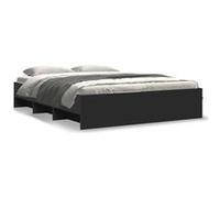 vidaXL Bedframe bewerkt hout zwart 150x200 cm3295647 Noir G
