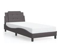vidaXL Cadre de lit Zadar sans matelas gris 80x200 cm similicuir