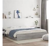 vidaXL Cadre de lit à tiroirs sonoma gris 180x200 cm bois d'ingénierie