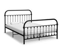 vidaXL Cadre de lit 284500 métal noir 120x200 cm sans matelas