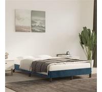 vidaXL Cadre de lit - Bleu foncé - 120x200 cm
