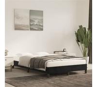 vidaXL Cadre de lit Noir 120x200 cm Velours