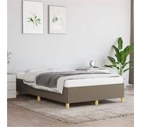 vidaXL Bedframe zonder matras 120x200 cm stof taupe347153 Taupe G