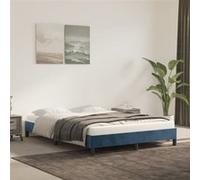 vidaXL Cadre de lit - Bleu foncé 140x200
