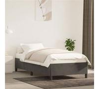 vidaXL Bedframe zonder matras 80x200 cm fluweel donkergrijs347289 Gris G