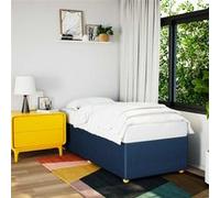 vidaXL Cadre de lit sans matelas bleu 80x200 cm tissu