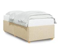 vidaXL Cadre de lit sans matelas 80x200 cm tissu crème 3284692