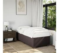 vidaXL Cadre de lit sans matelas 80x200 cm tissu marron foncé