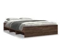 vidaXL Bedframe zonder matras bewerkt hout bruin eikenkleur 120x190 cm3295701 Marron G