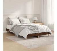 vidaXL Bedframe zonder matras bewerkt hout bruin eikenkleur 120x190 cm832092 Marron G