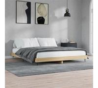 vidaXL Bedframe zonder matras hout sonoma eikenkleurig 120x200 cm832256 Marron G