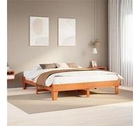 vidaXL Bedframe zonder matras massief grenenhout wasbruin 200x200 cm855345 Marron G