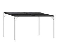 Vidaxl Belvã©Dã¿Re Avec Toit Anthracite 4x3x2,5 M Aluminium Et Acier