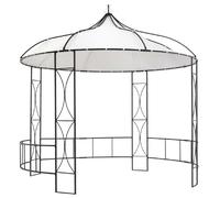 vidaXL Pavillon 300 x 290 cm Blanc Rond