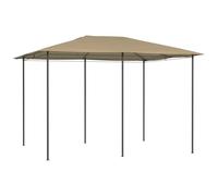 vidaXL Belvédère 3x4x2,6 m Taupe 160 g/m²