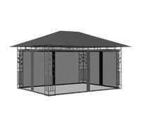 vidaXL Pavillon avec moustiquaire 4x3x2,73 m Anthracite 180 g/m
