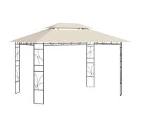 vidaXL Belvédère 4x3x2,7 m Crème 160 g/m²