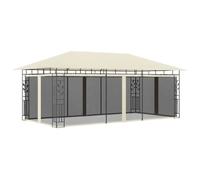 vidaXL Pavillon avec moustiquaire 6x3x2,73 m Crème