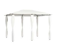 vidaXL Belvédère avec revêtement de poteaux 3x4 m - Crème