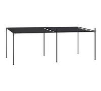 vidaXL Belvédère avec toit rétractable 600x300x233 cm Anthracite Anthracite G