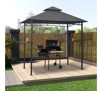 vidaXL Belvédère de barbecue 240x150 cm - Anthracite