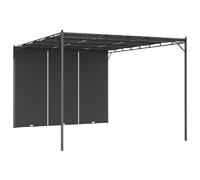 vidaXL Belvédère de jardin avec rideau 4x3 m - Anthracite