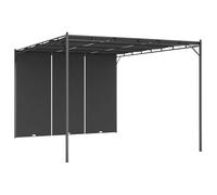 vidaXL Pavillon de jardin avec rideau latéral 4x3x2,25 m Anthracite
