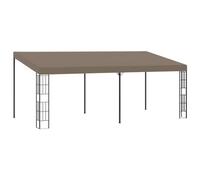 Vidaxl Belvédère Mural 6x3 M Taupe Tissu