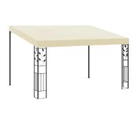 vidaXL Pavillon mural 4x3x2,5 m blanc crème