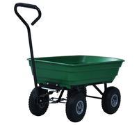 vidaXL Benne de jardin 300 kg 75 L Vert