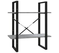 vidaXL Bibliothèque 2 niveaux Sonoma gris 60x30x70cm Bois d'ingénierie