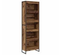 vidaXL Bibliothèque 2 pcs Bois Ancien 80 x 30 x 155 cm