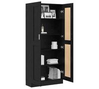 vidaXL Bibliothèque Chêne noir 82,5 x 30,5 x 185 cm – Bois d'ingénierie, moderne, résistante