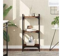 vidaXL Bibliothèque 3 niveaux - Chêne brun