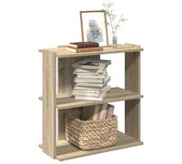 vidaXL Bibliothèque 3 niveaux - Chêne sonoma