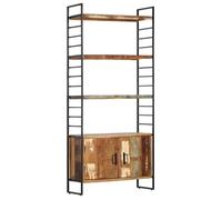 vidaXL Bibliothèque 4 niveaux 80x30x180 cm en bois solide de récupération