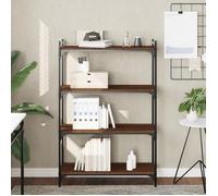 vidaXL Bibliothèque 4 niveaux chêne marron 80x30x120cm bois ingénierie 837676