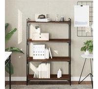 vidaXL Bibliothèque 4 niveaux chêne marron 80x30x120cm bois ingénierie 837676
